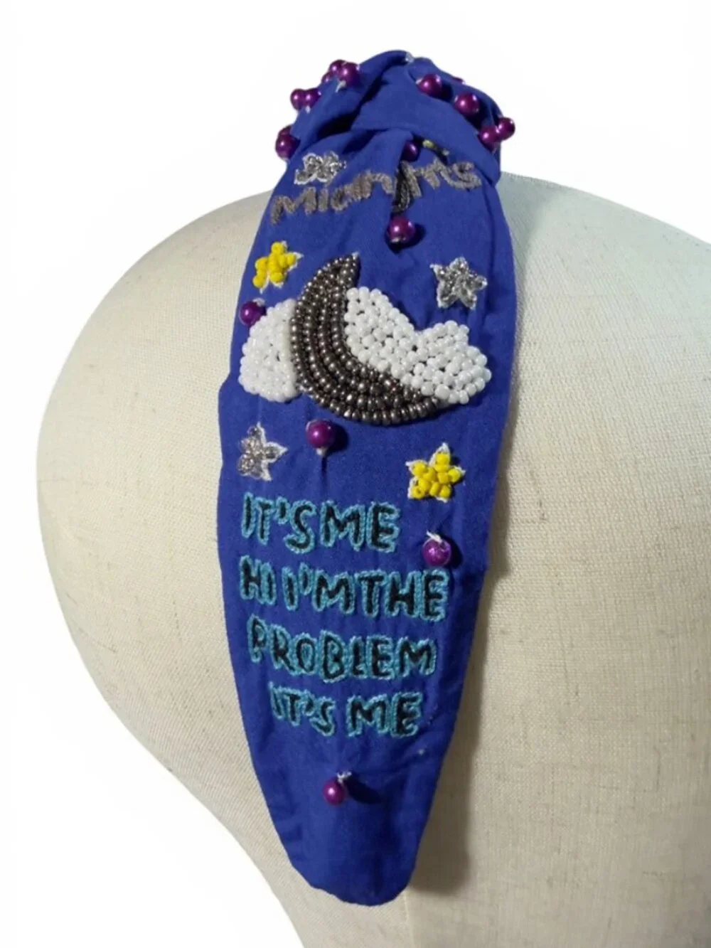 Taylor Swift Karma is a Cat Beaded Headband New